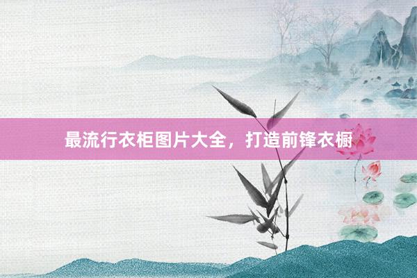 最流行衣柜图片大全，打造前锋衣橱